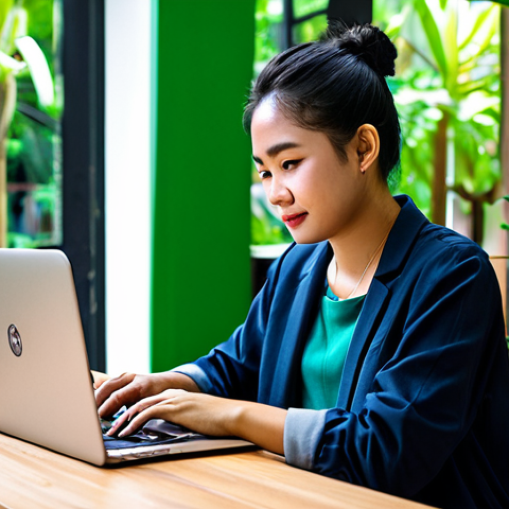 **
"A professional graphic designer, fully clothed in stylish, modest attire, working on a laptop in a vibrant coworking space in Chiang Mai, Thailand. Background includes lush greenery and modern Thai decor. Perfect anatomy, correct proportions, well-formed hands, proper finger count, natural body proportions, safe for work, appropriate content, professional, family-friendly."
**